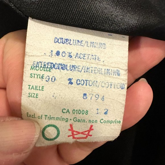 VINTAGE 80s' LOUIS-GUY GIROUX SUEDE/LEATHER/ASTRAKHAN FUR VEST & COAT (SZ 12) - Picture 10 of 16